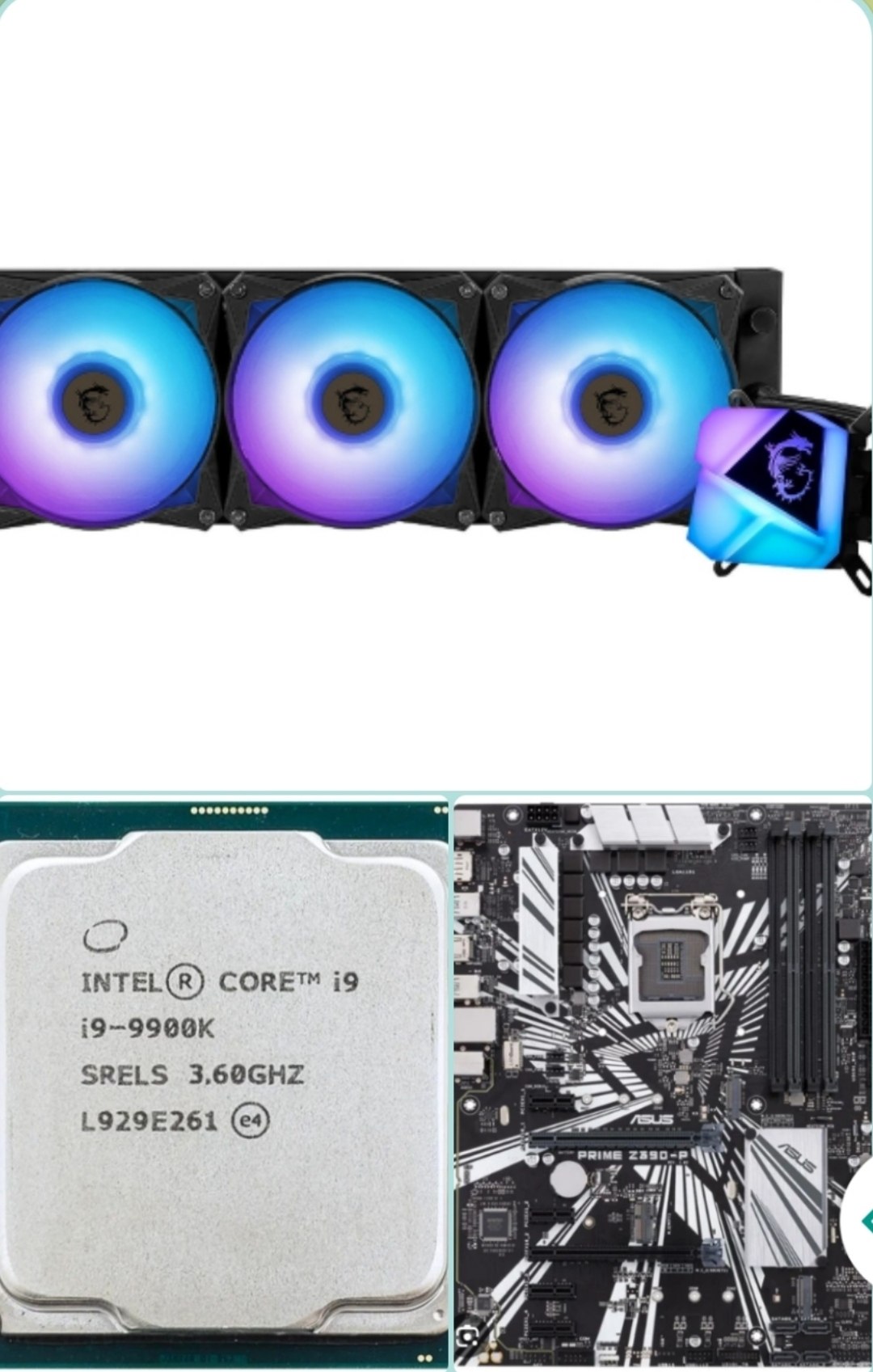 I9 9900k, ASUS Z390-P, MSI MAG C360 — toza holat