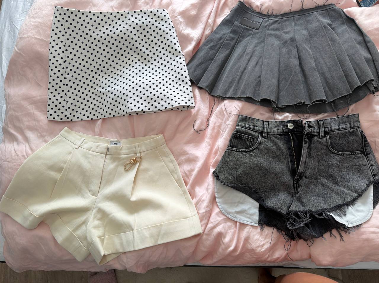 Zara юбка в горох — размер xs/s