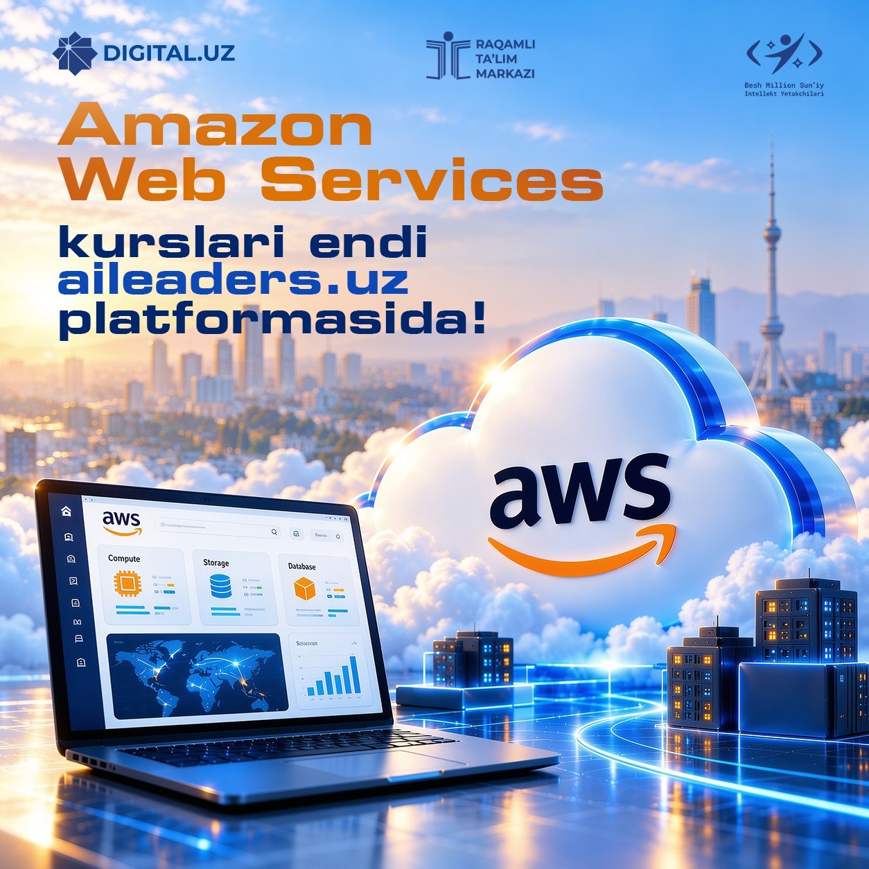 Amazon Web Services { ‍ } kurslari endi aileaders uz