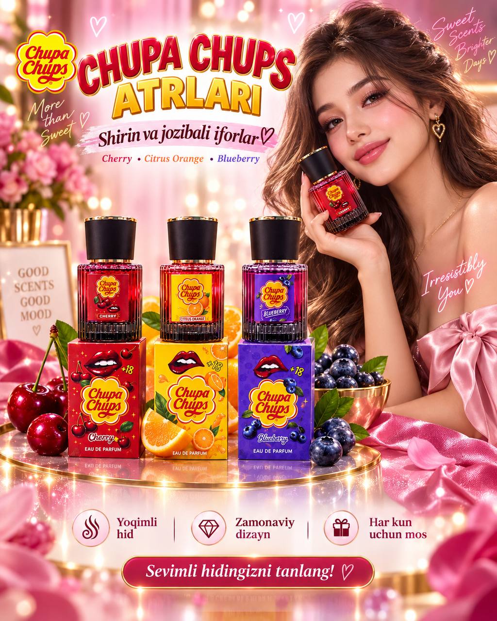 Chupa Chups feramon atiri — shirin hidlar