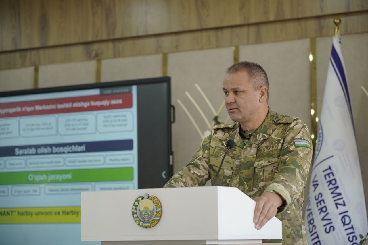 Bugun Harbiy tayyorgarlik o‘quv markazi boshlig‘i