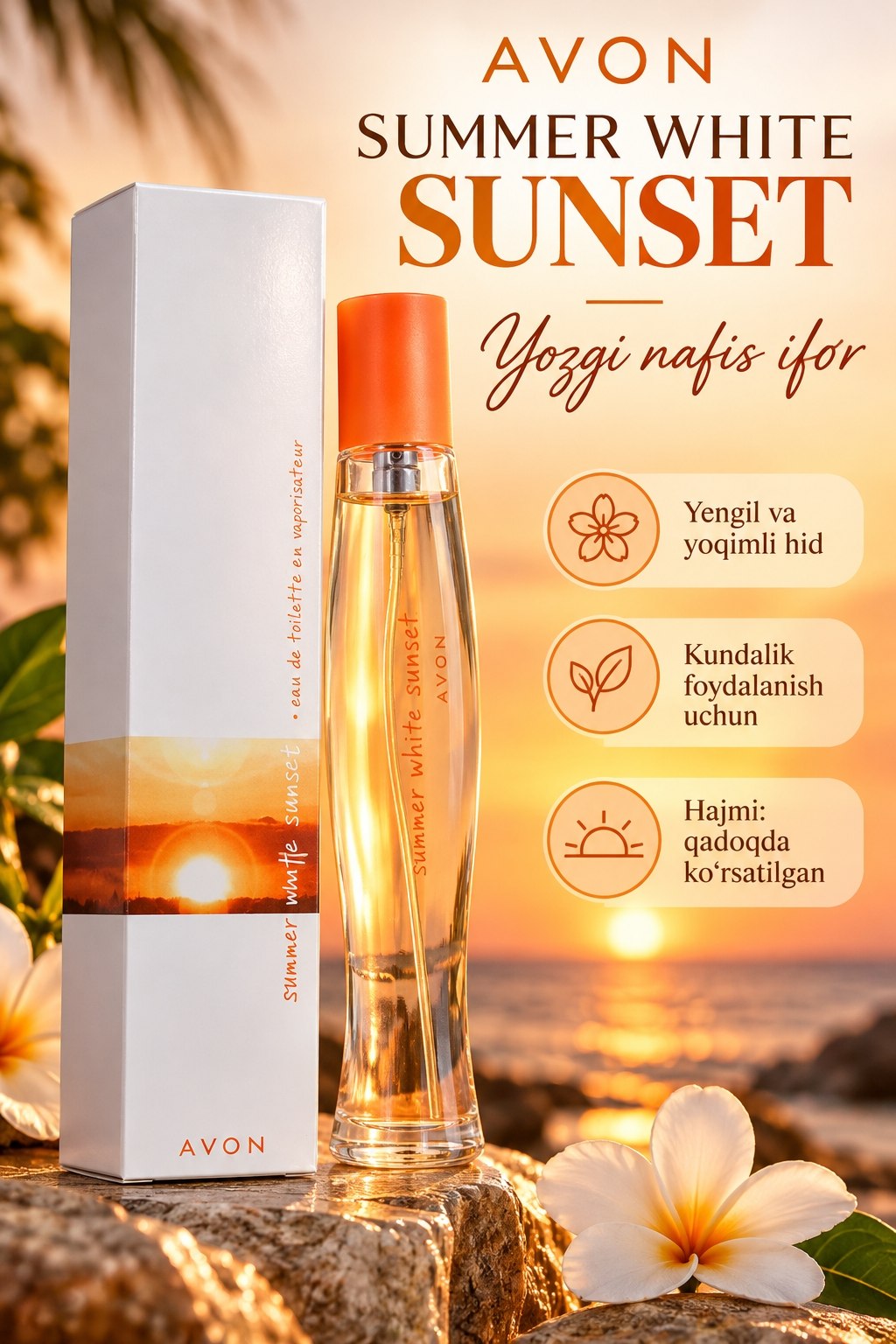 AVON Summer White Sunset — yozgi nafis ifor