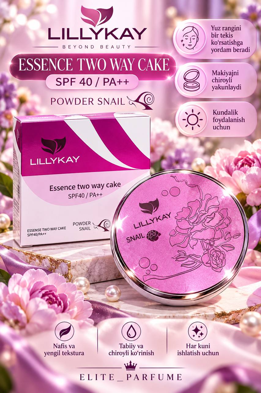 LILLYKAY Essence Two Way Cake — nafis go‘zallik