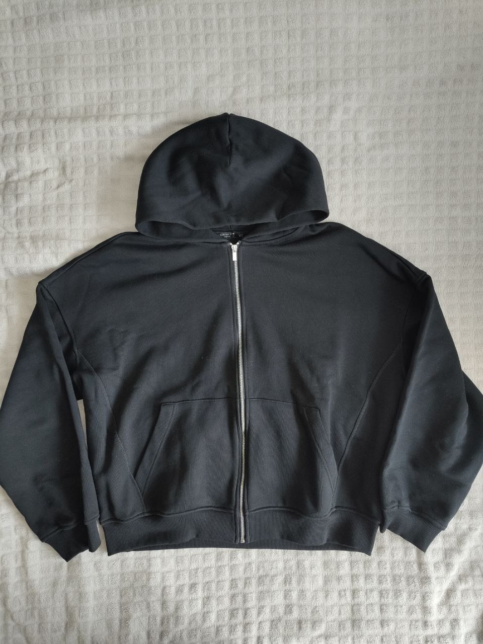 Krop zipp huddi — 100% paxta
