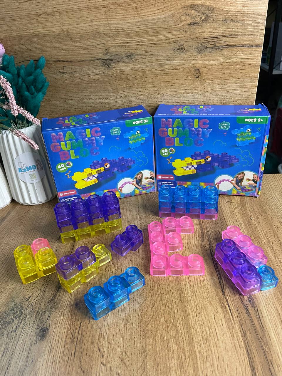 Bolajonlar uchun yumshoq lego o'yinchoq — 40 ta detal