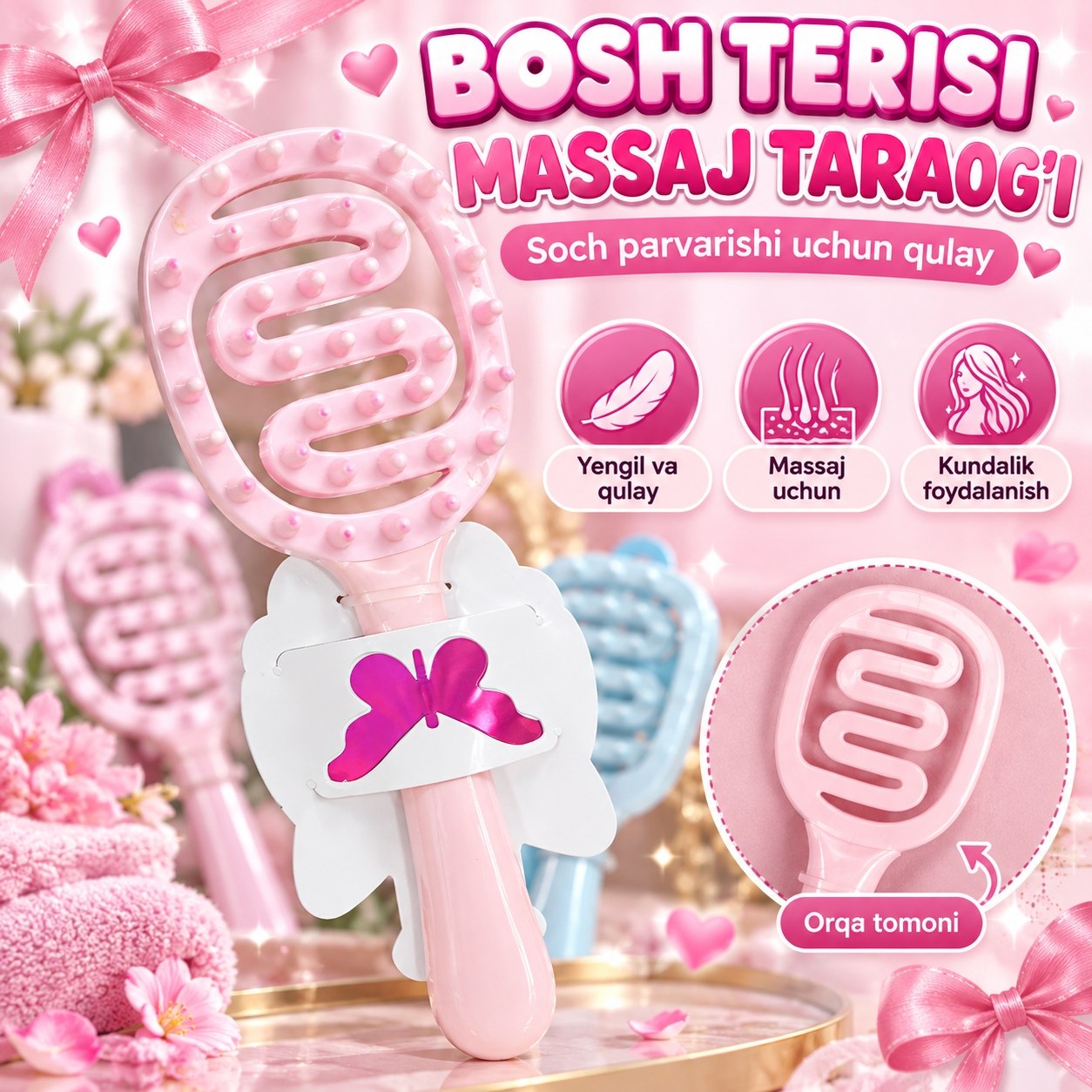 Bosh terisi uchun massaj tarog‘i