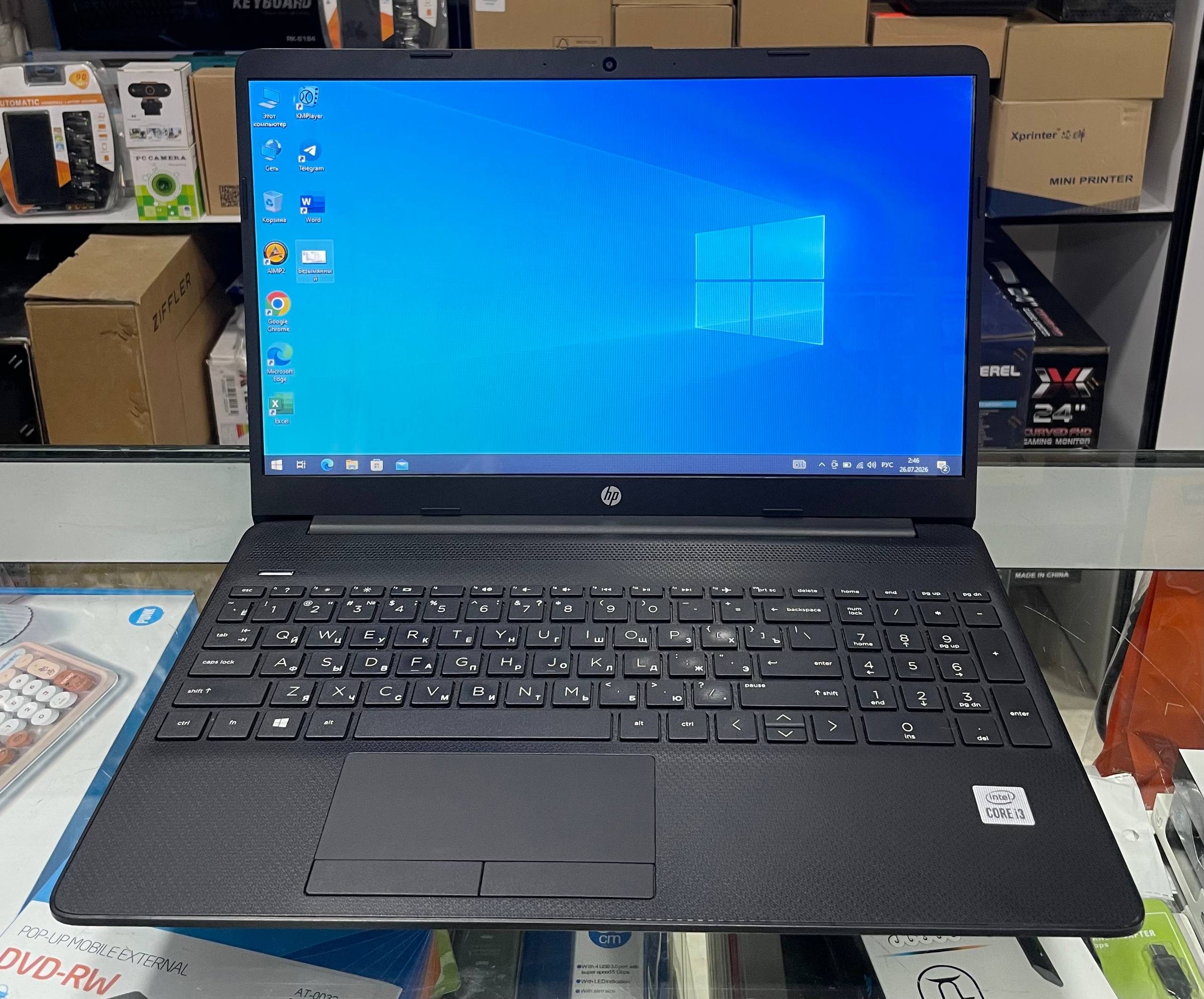 HP noutbuk, Intel Core i3, 8GB RAM, SSD 256GB