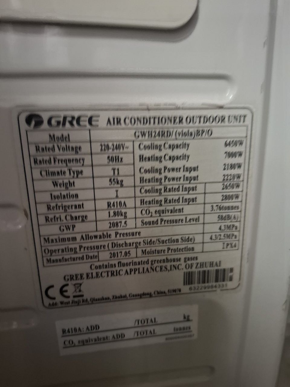 Gree Invertor mator