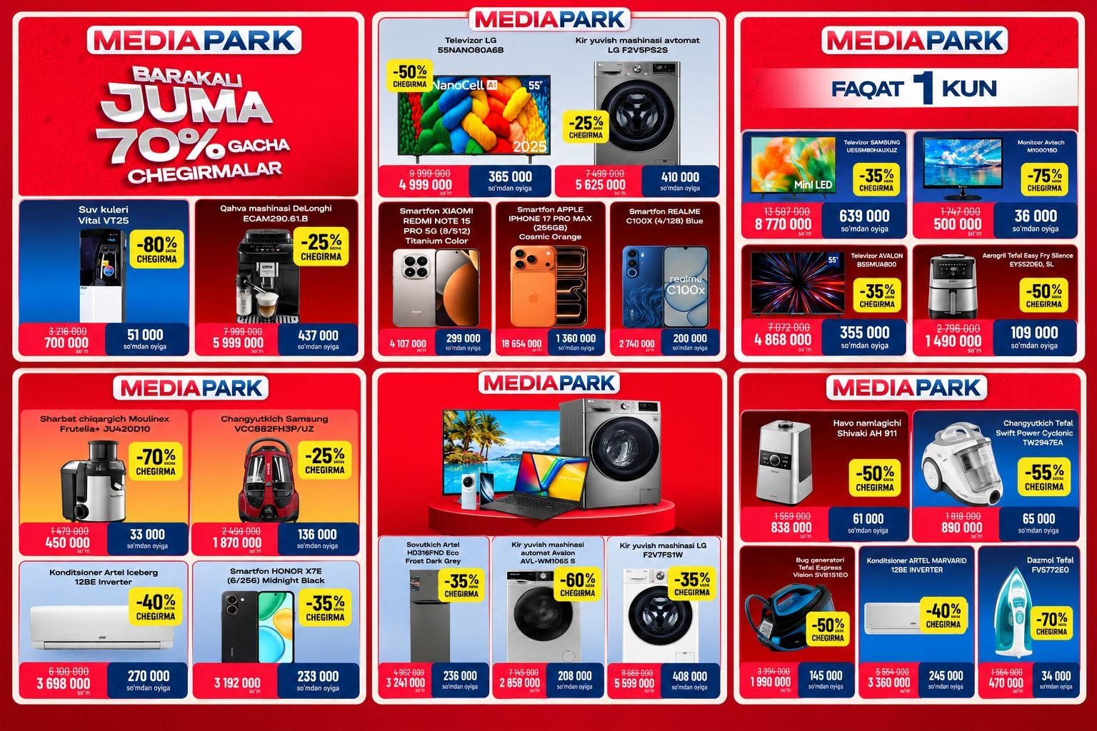 Mediapark’da -70% gacha chegirmalar