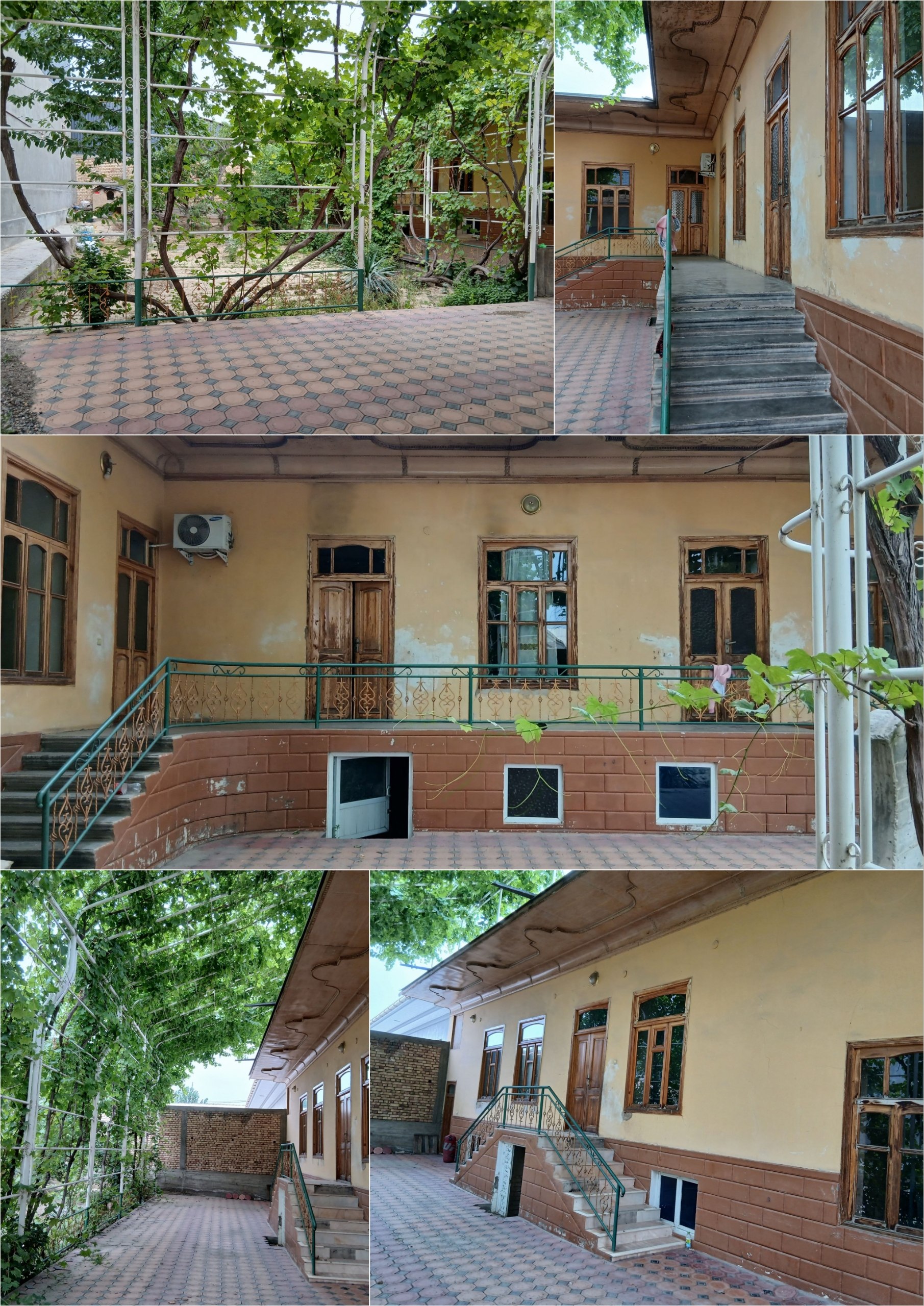 6 xonali hovli — gaz, suv, svet bilan