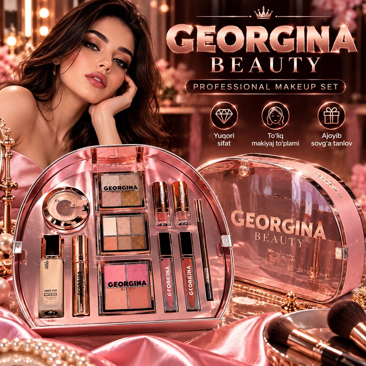 Georgina Beauty — hashamatli makiyaj to‘plami