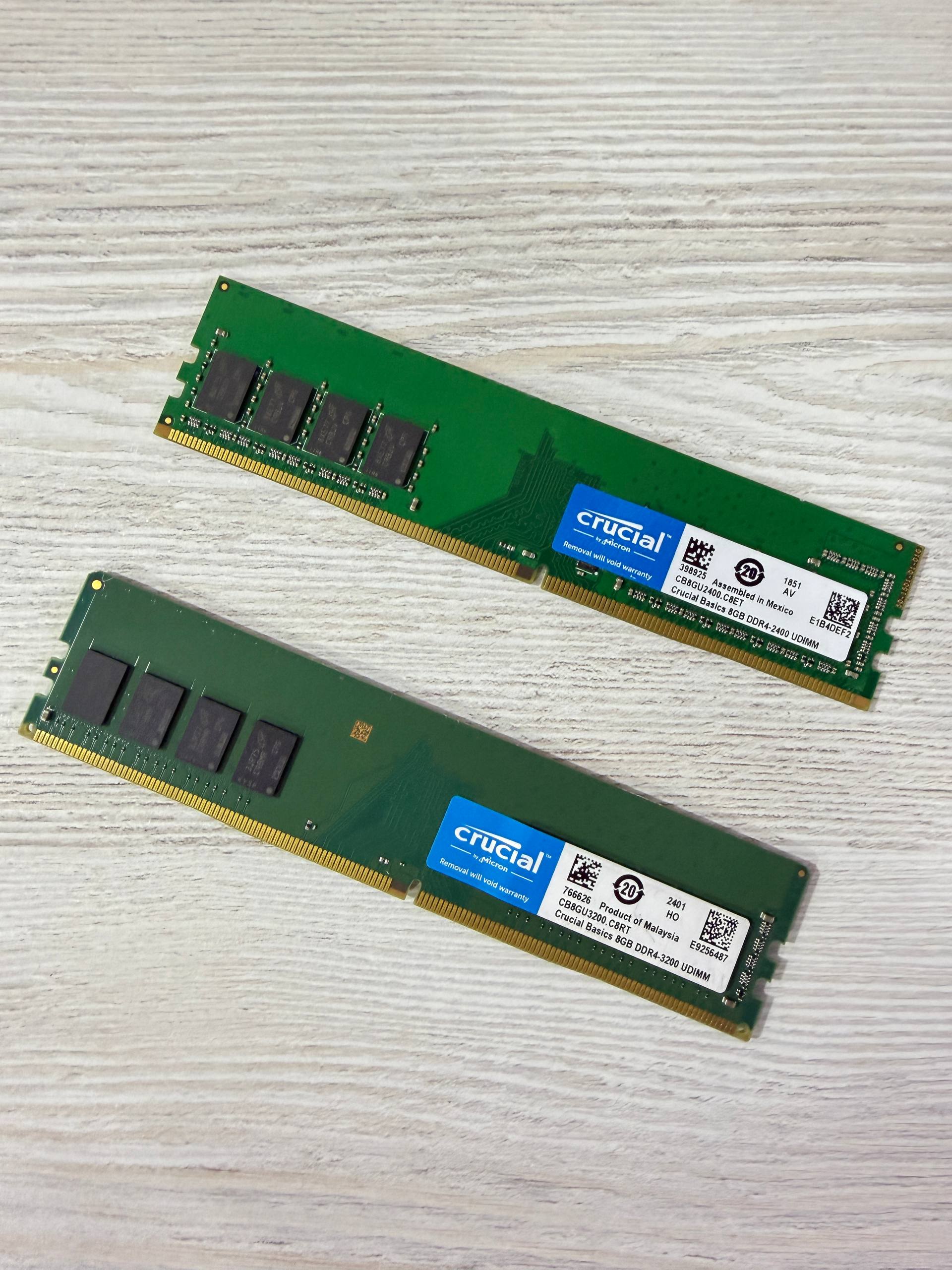 Crucial 8GB DDR4 2400MHz — operativka