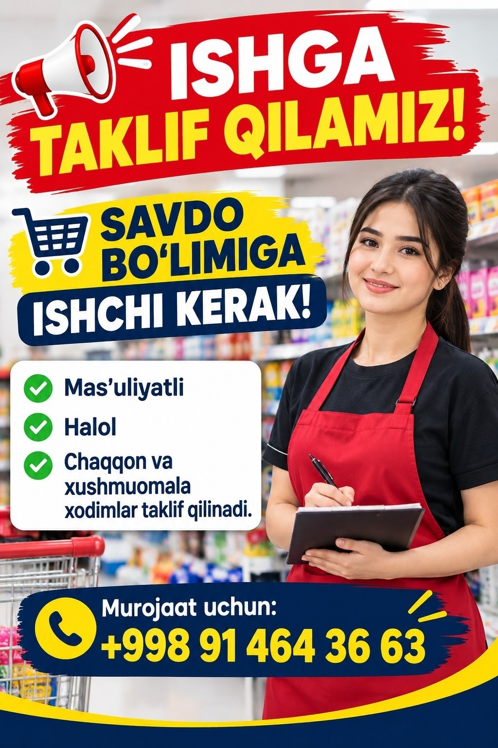 ISHGA TAKLIF QILAMIZ
