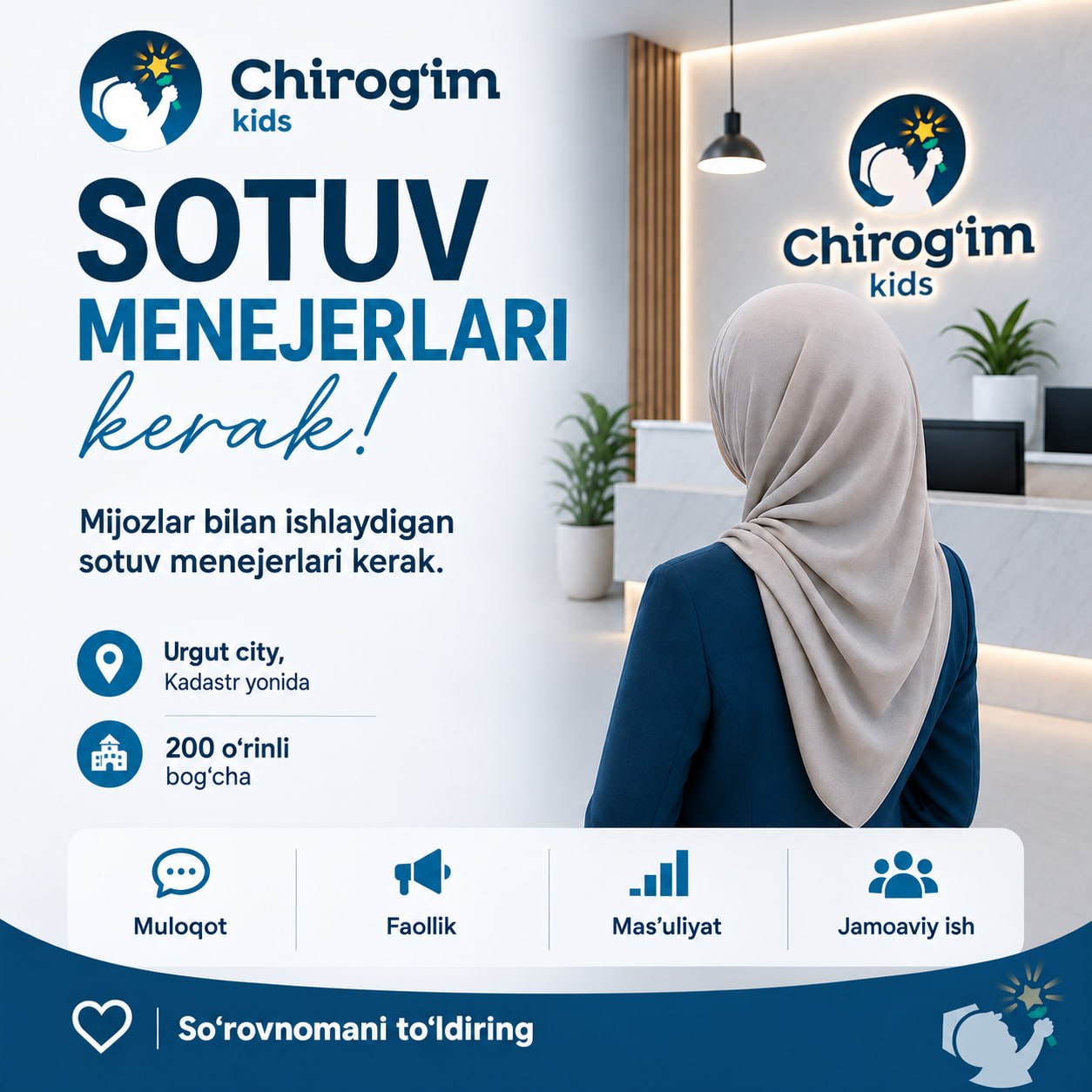Urgut city'dagi Chirog'im bog'chasi ota-onalar bilan