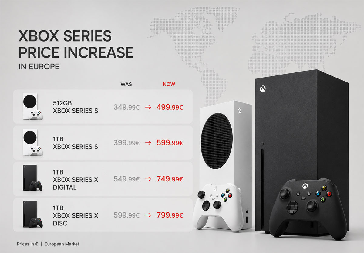 Xbox тоже повысила цены на консоли