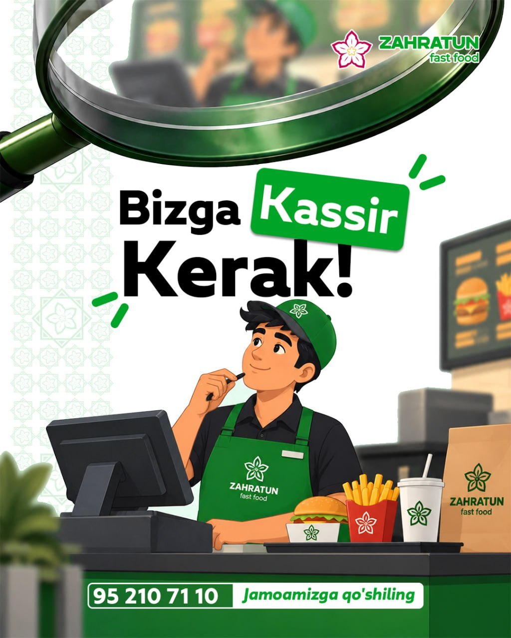 Zahratun Fast Food PESHKU va QORAKO'L jamoasiga ishga