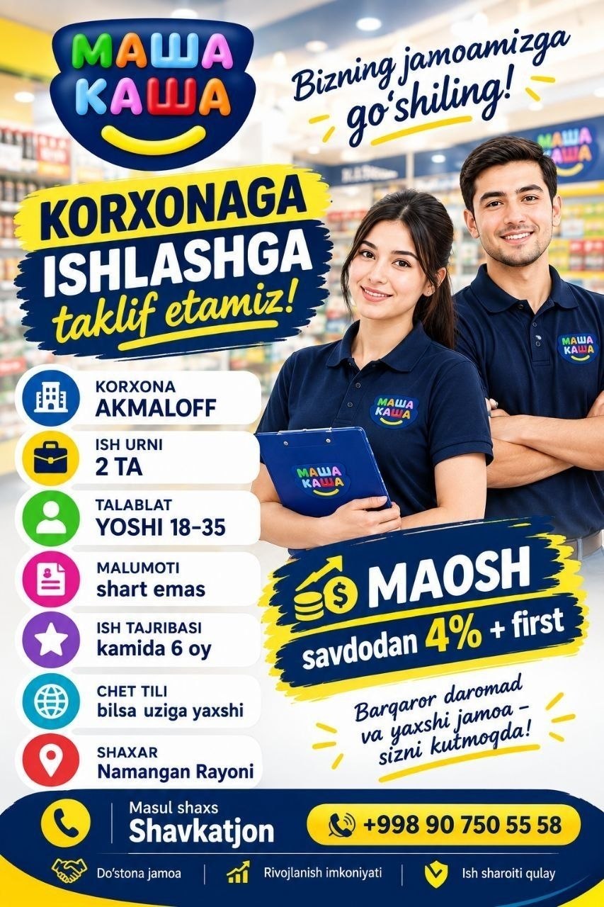 ISHGA TAKLIF QILAMIZ