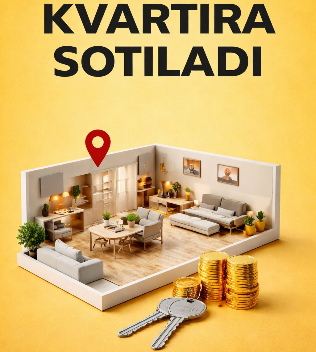 3 xonali kvartira — hujjatlari joyida