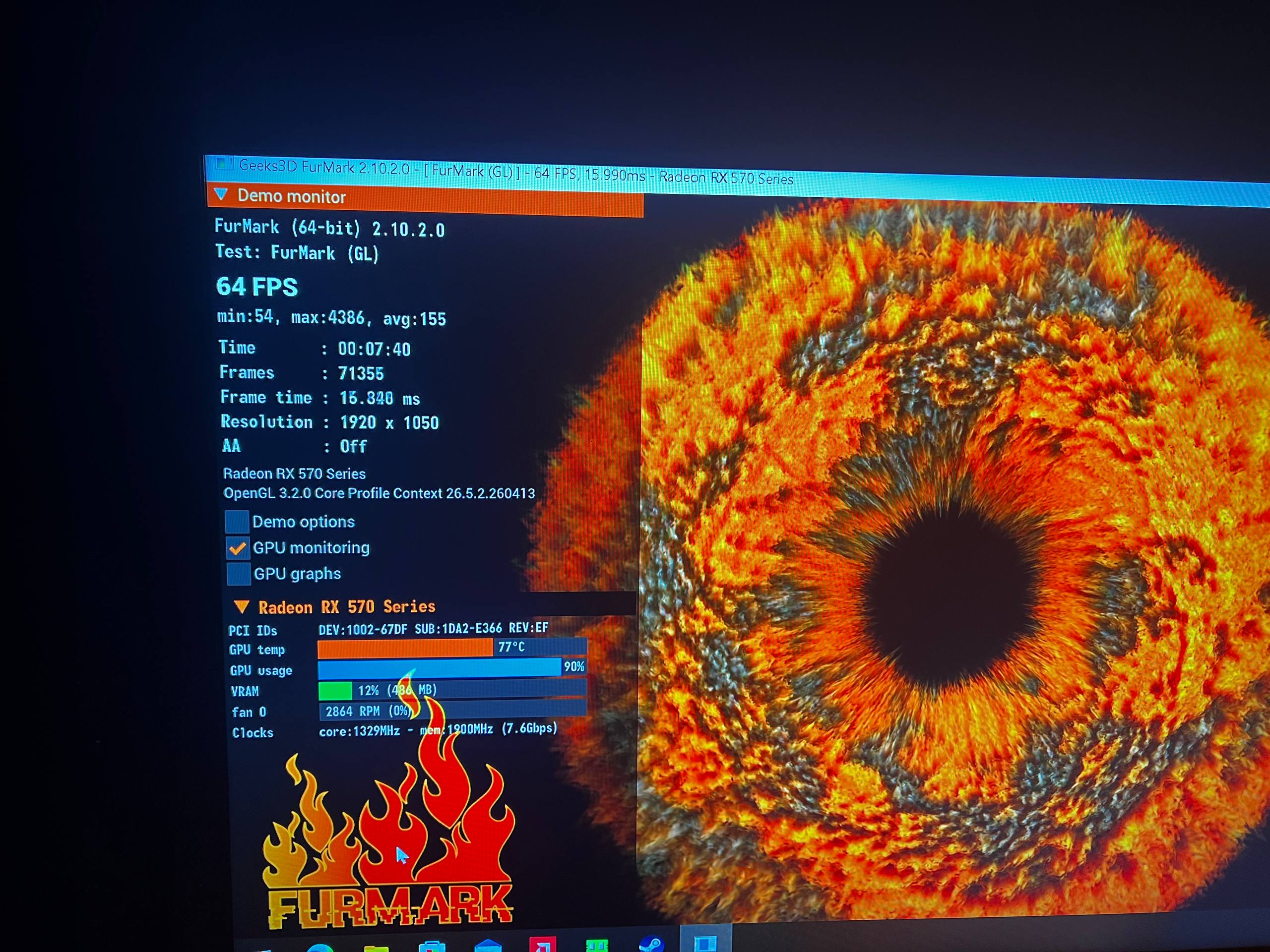AMD RX 570 4GB Sapphire Nitro Plus — tiniq holat