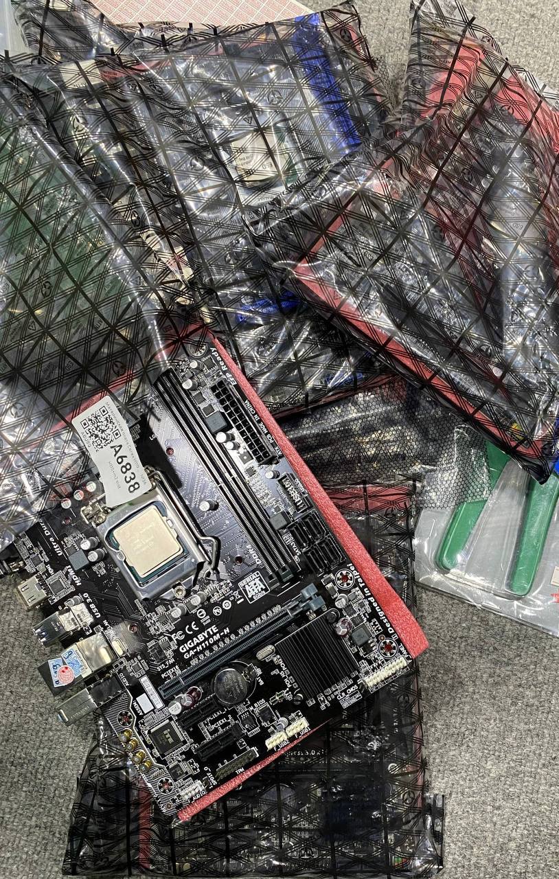 H110 + CPU — ideal holatda, upakovkada