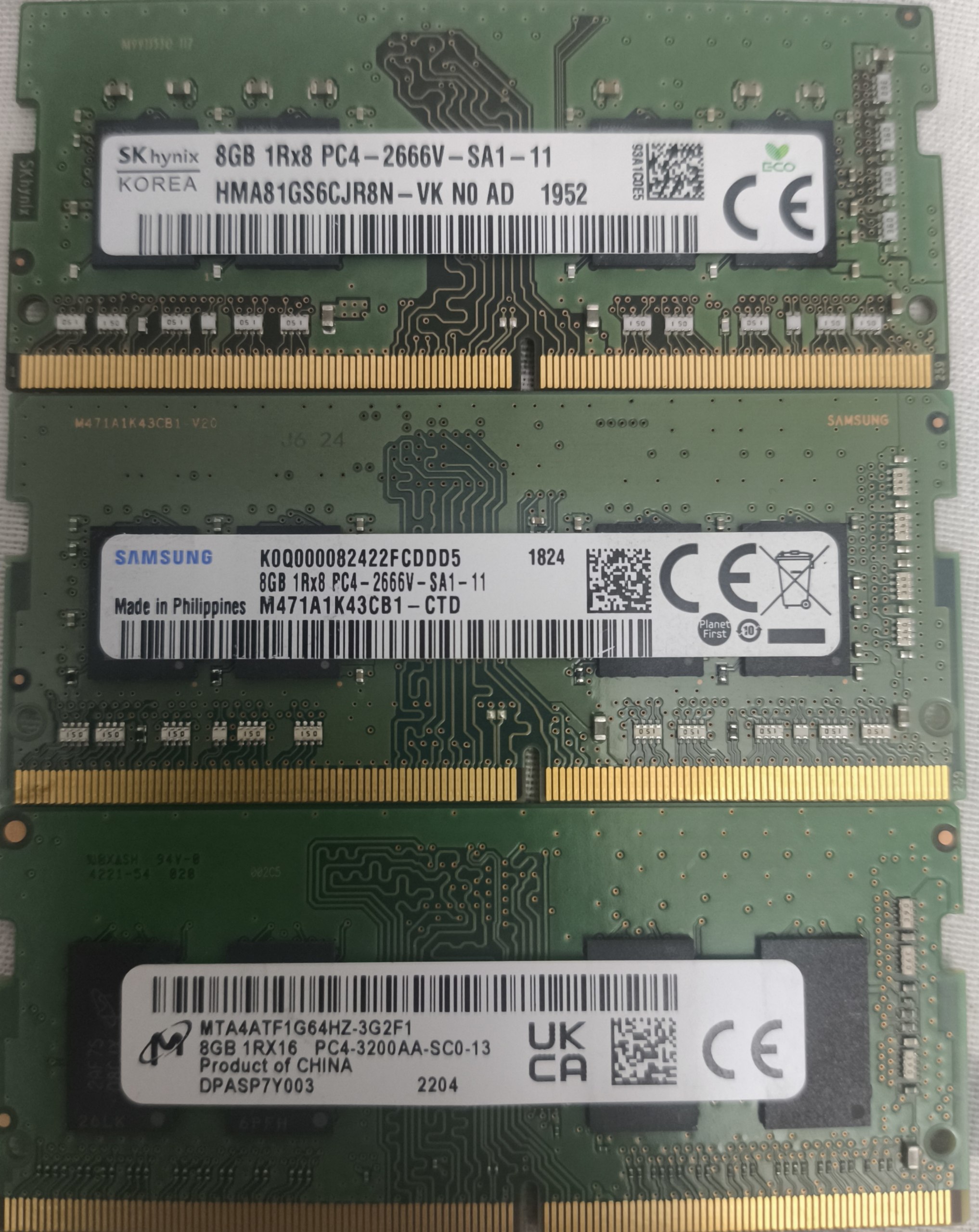 Sodimm DDR4 8GB — tezkor xotira