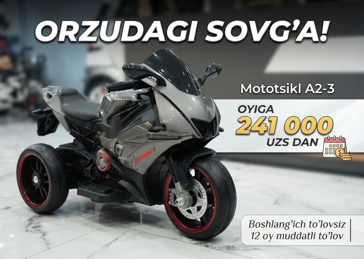 Kichkintoyingizning ilk shaxsiy avtomobili