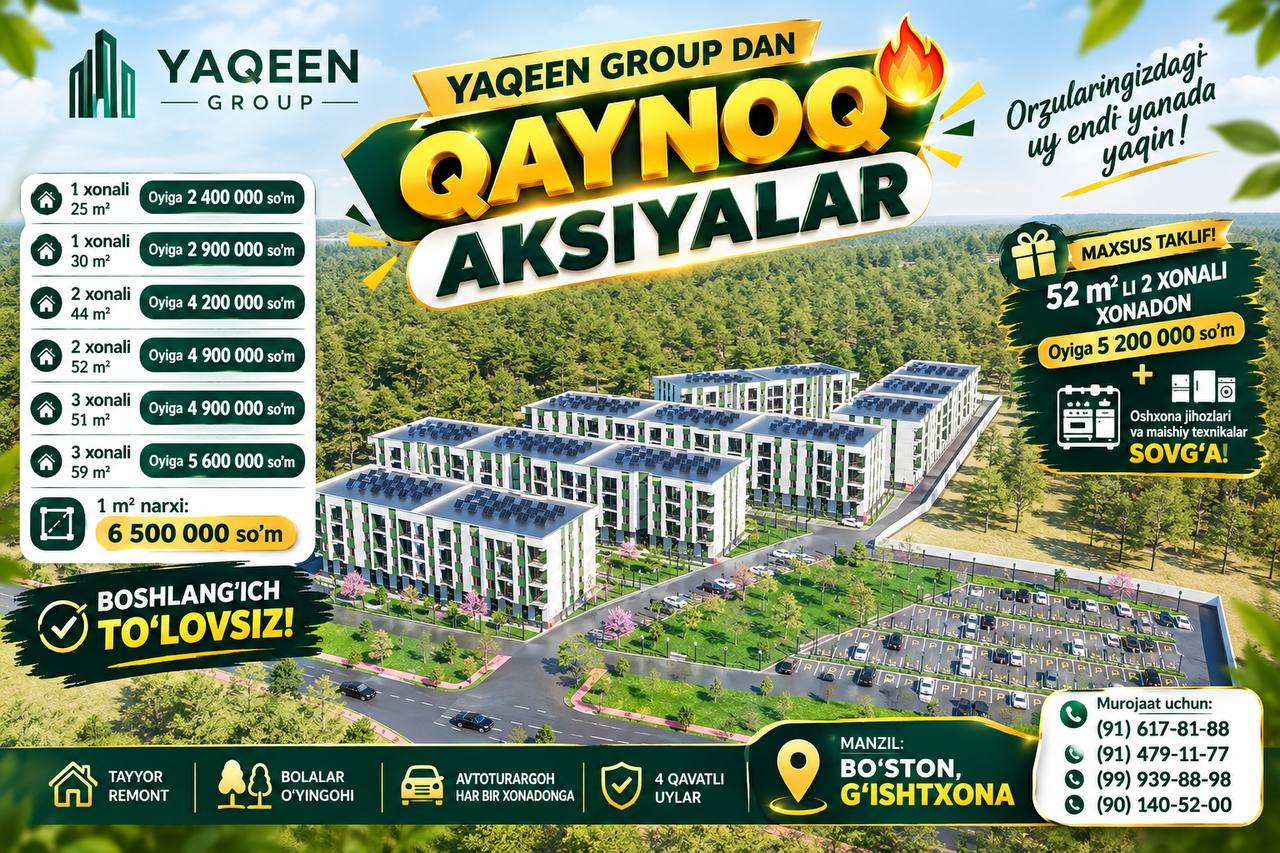 1 xonali kvartira