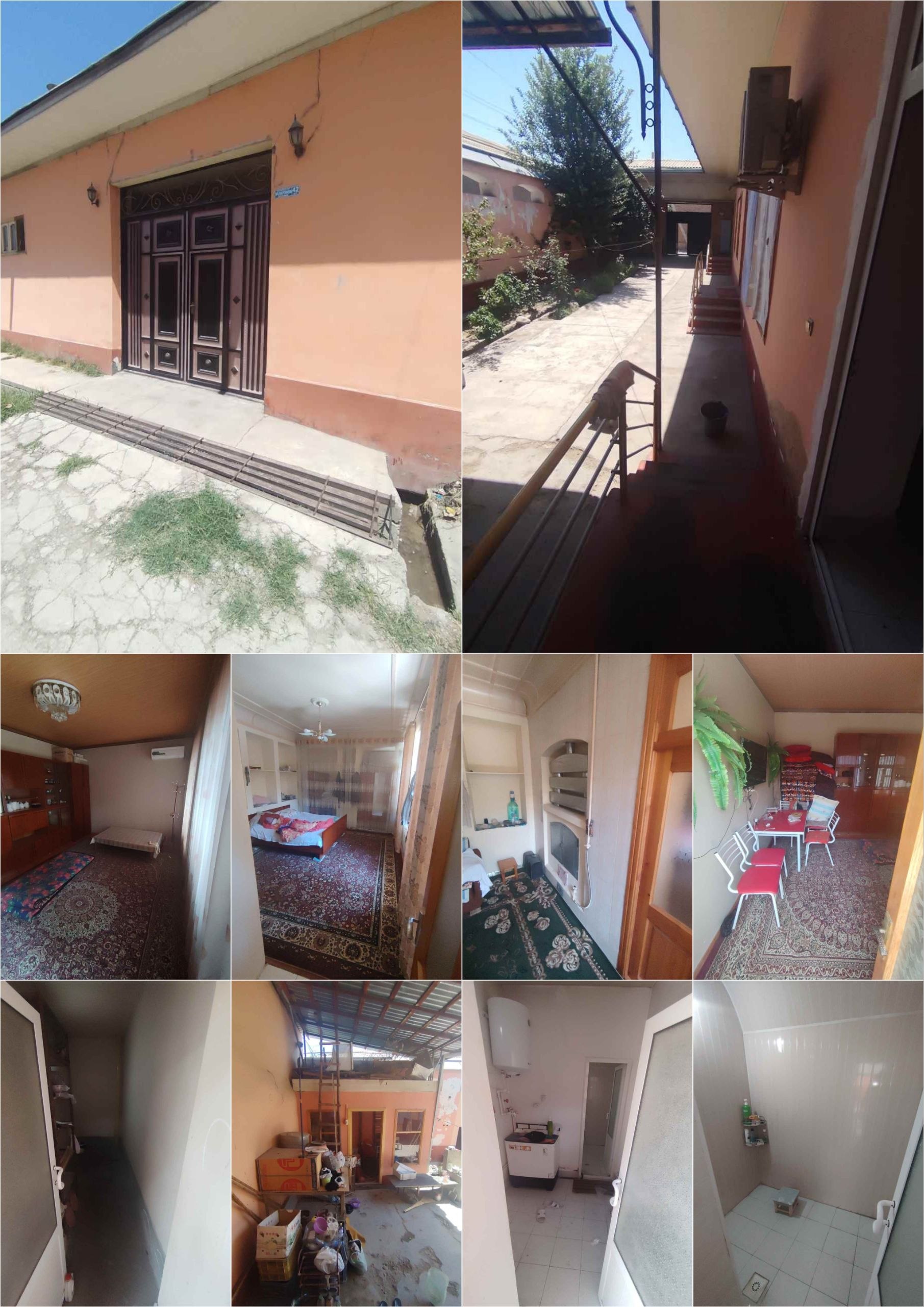 3 xonali hovli — gaz, suv, svet bilan