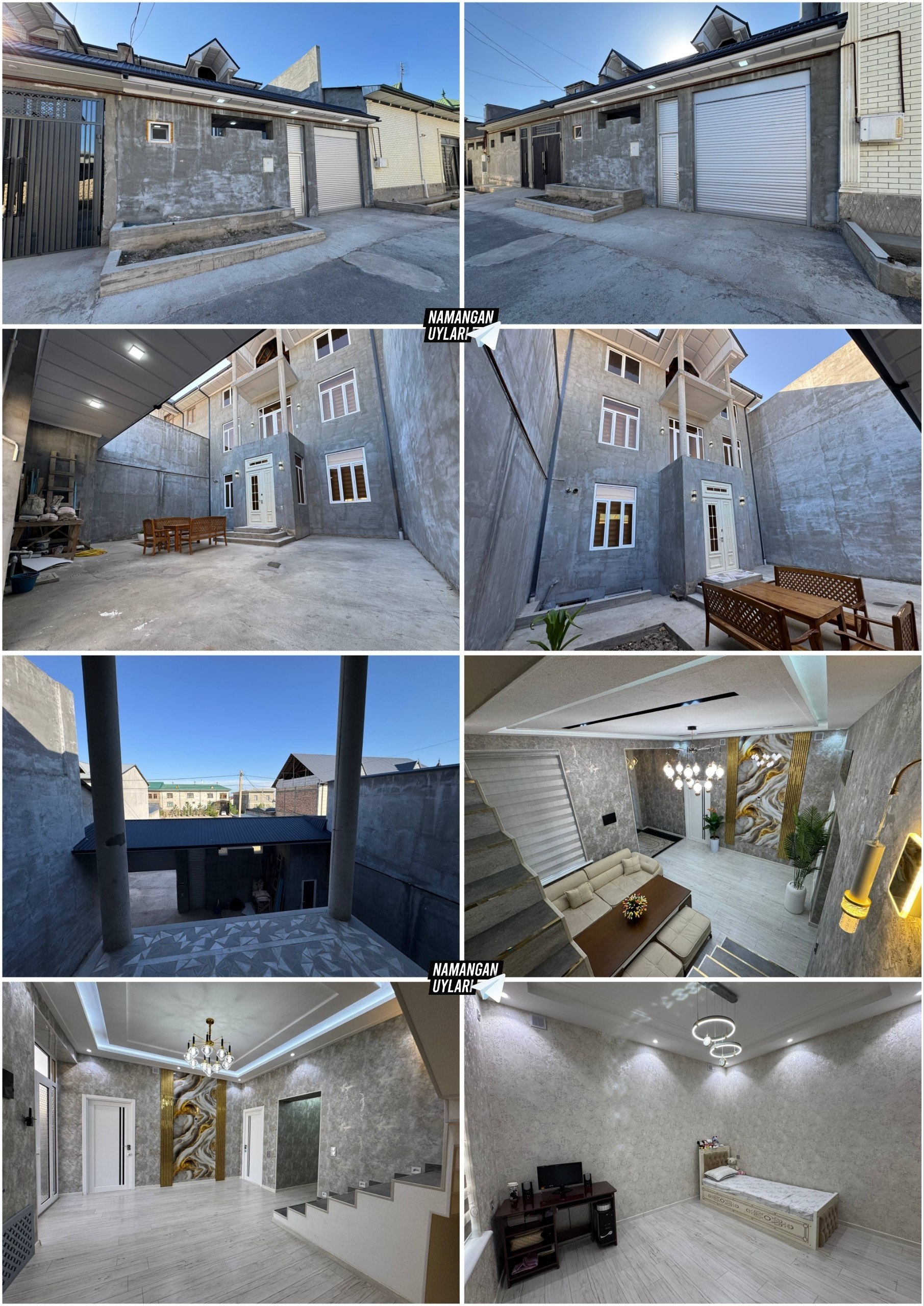 6 xonali hovli — qulay joylashuv