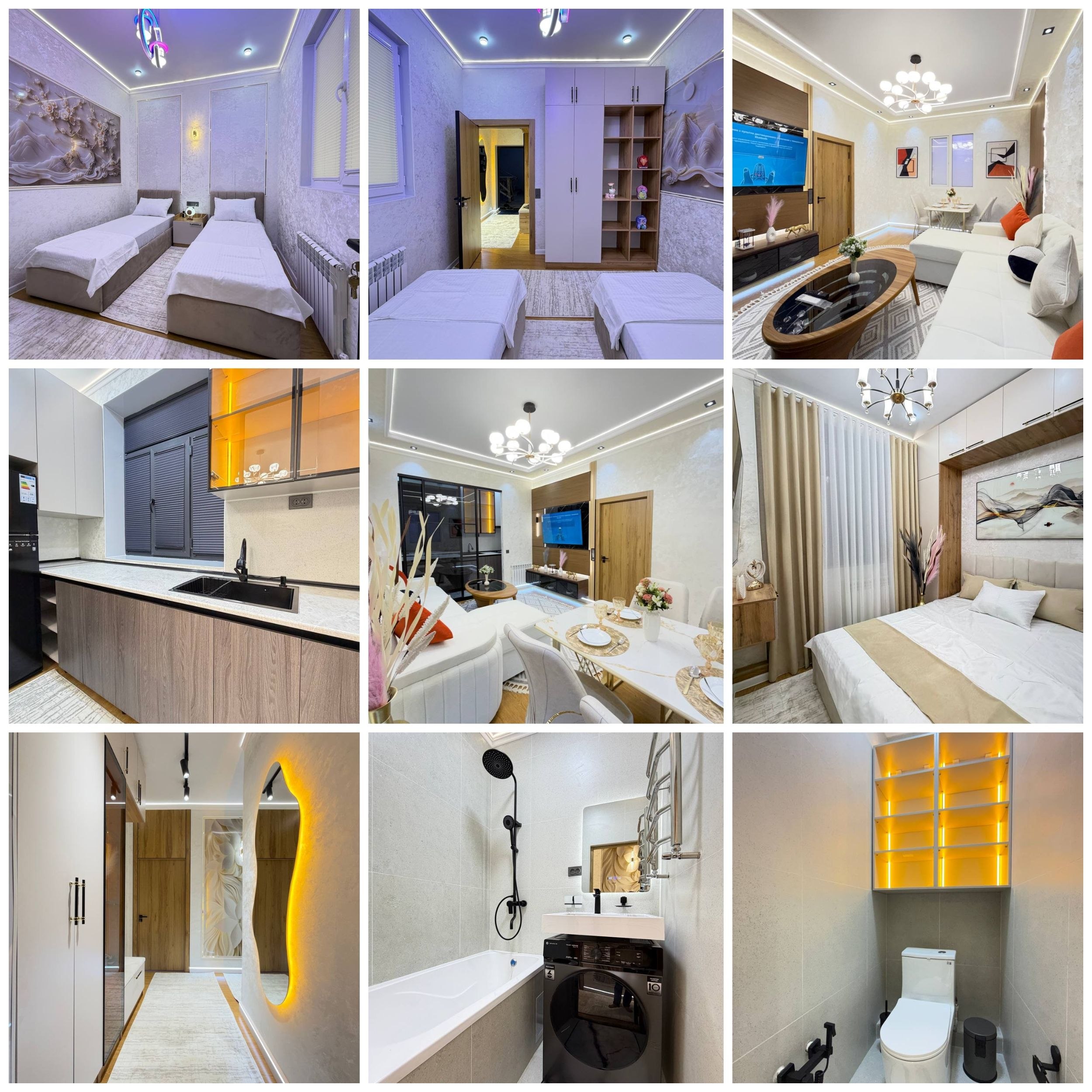 2 xonali yangi kvartira — 50m², mebel bilan