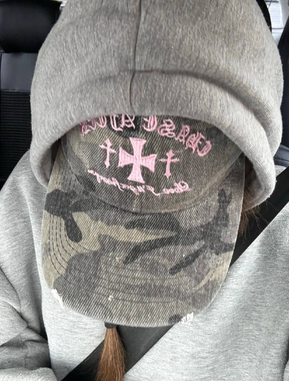 Прикольная кепка chrome hearts kamo type