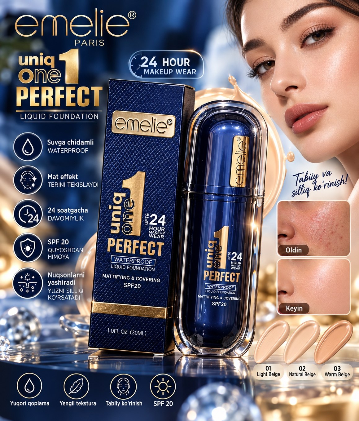Emelie Paris Uniq One 1 Perfect tonal krem
