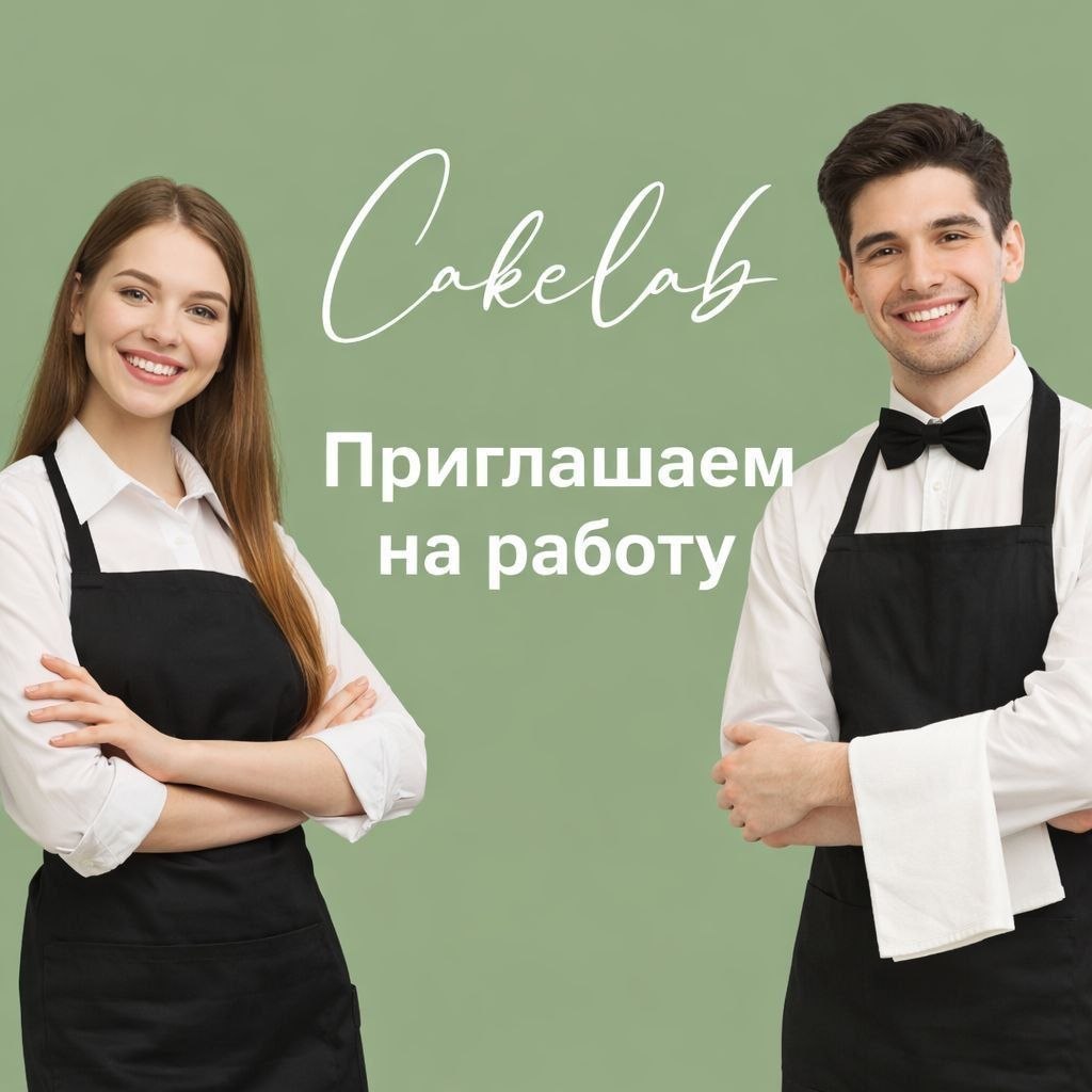 В кондитерскую сеть Cake Lab требуются официанты