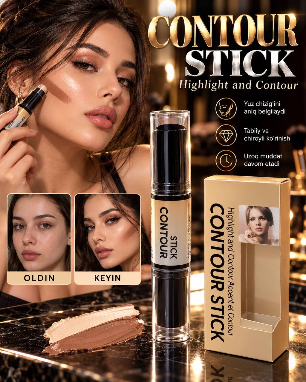 Contour stick — yuz shaklini beruvchi
