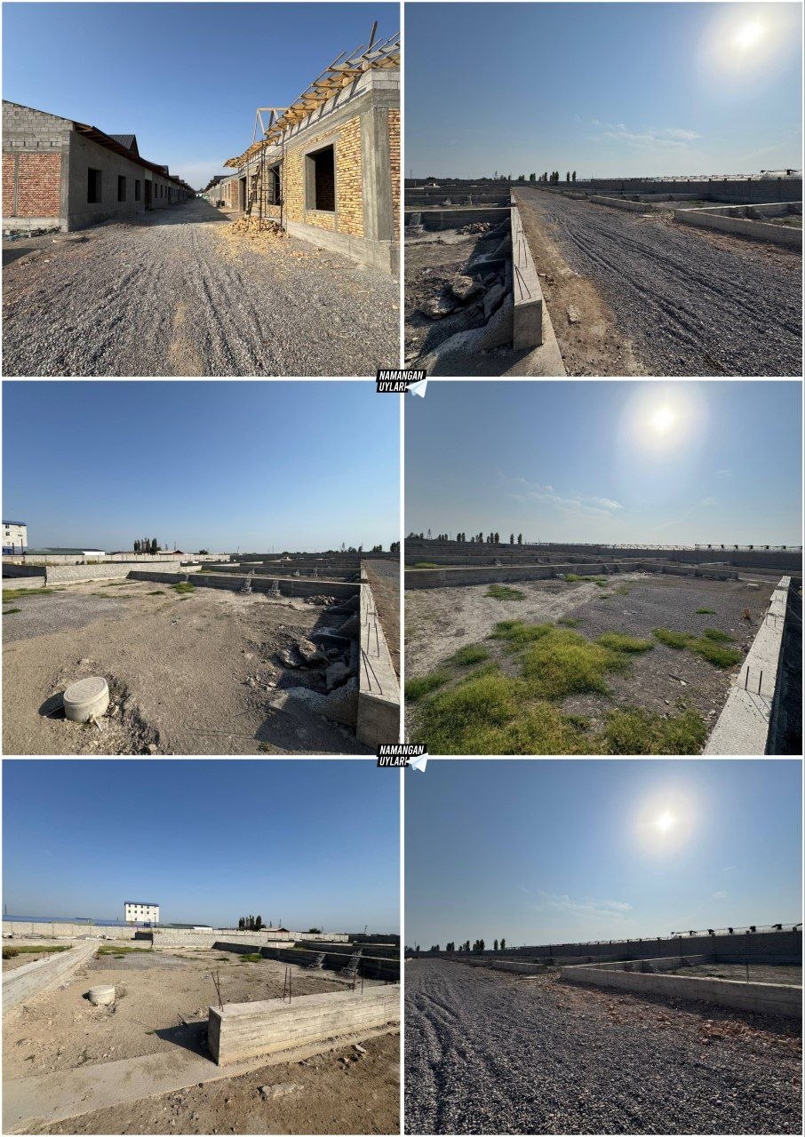 Хоналарга бетон куйилган