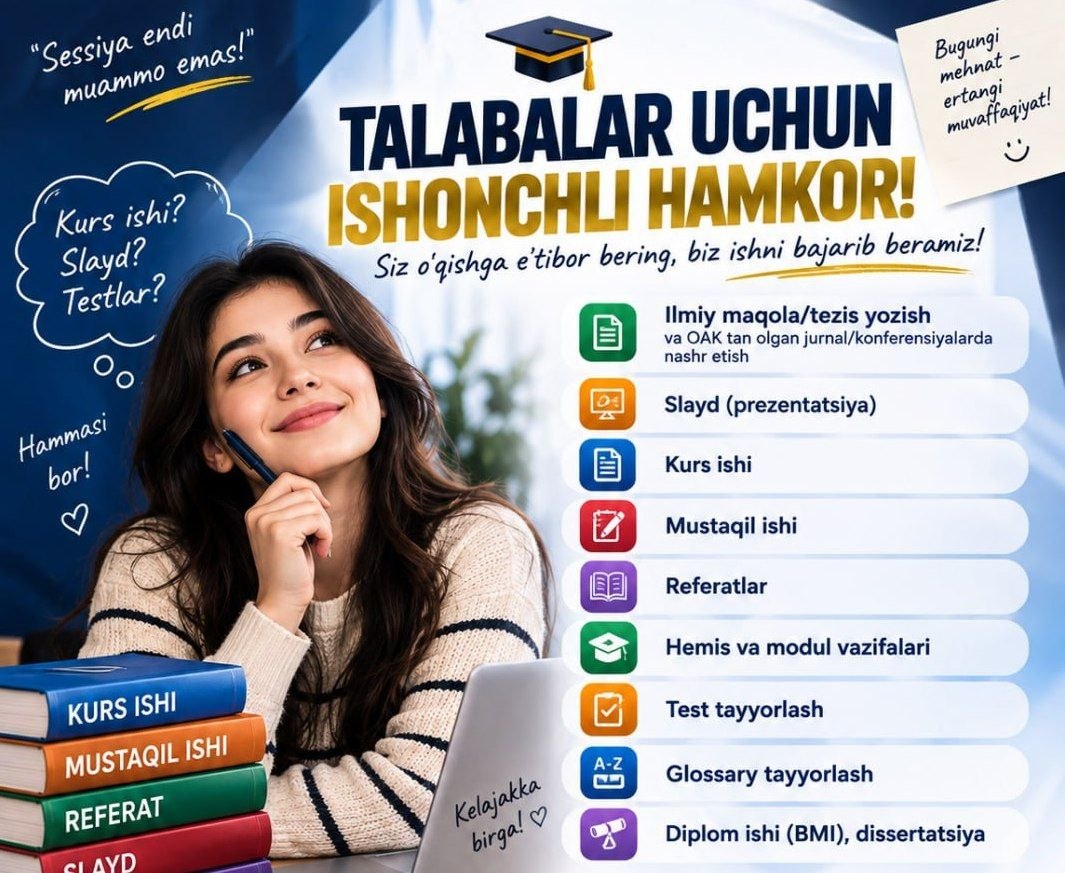 O‘quv va ilmiy ishlar tayyorlash xizmati