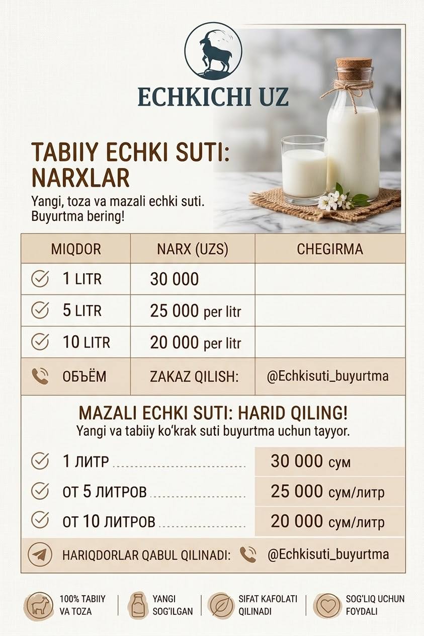 Tabiiy echki suti
