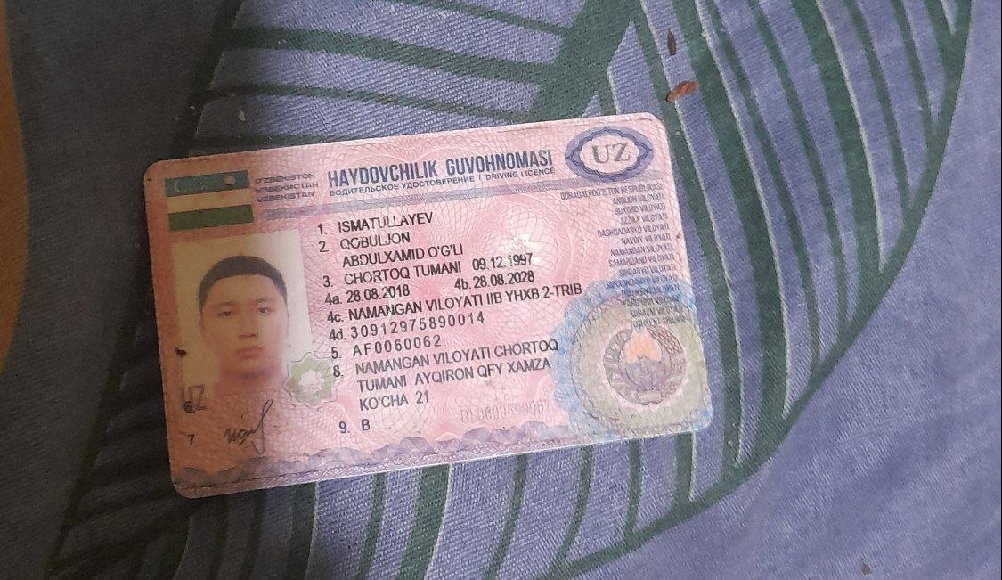 Shuni topib oldik kimniki bulsa aloqaga chiqinglar