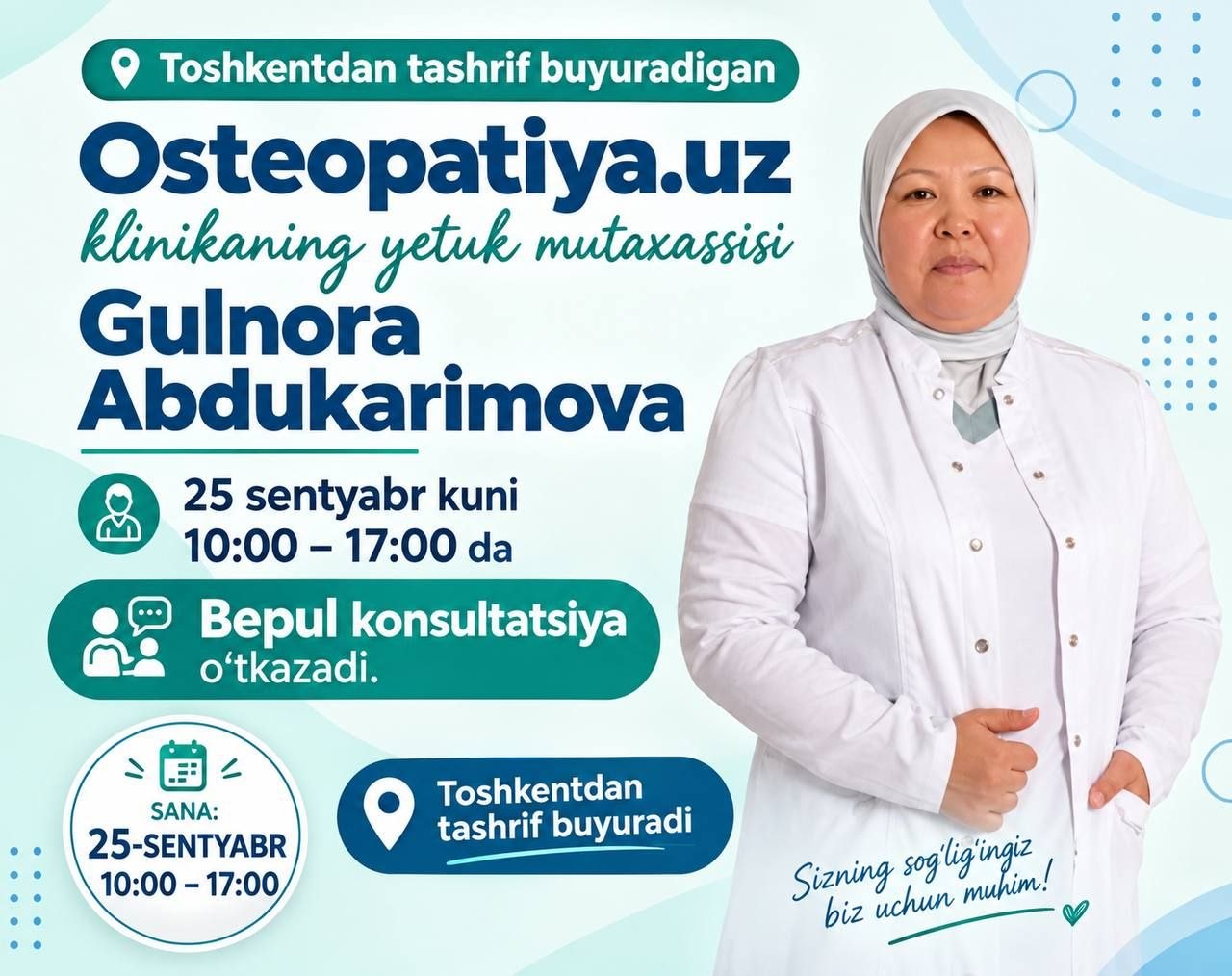 JIZZAXLIKLAR UCHUN BEPUL KONSULTATSIYA