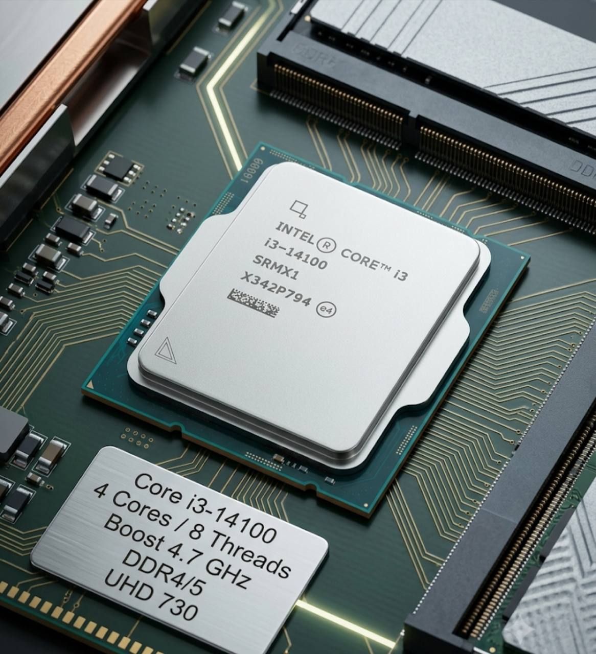Intel Core i3 14100 4/8 4.7GHz — yangi