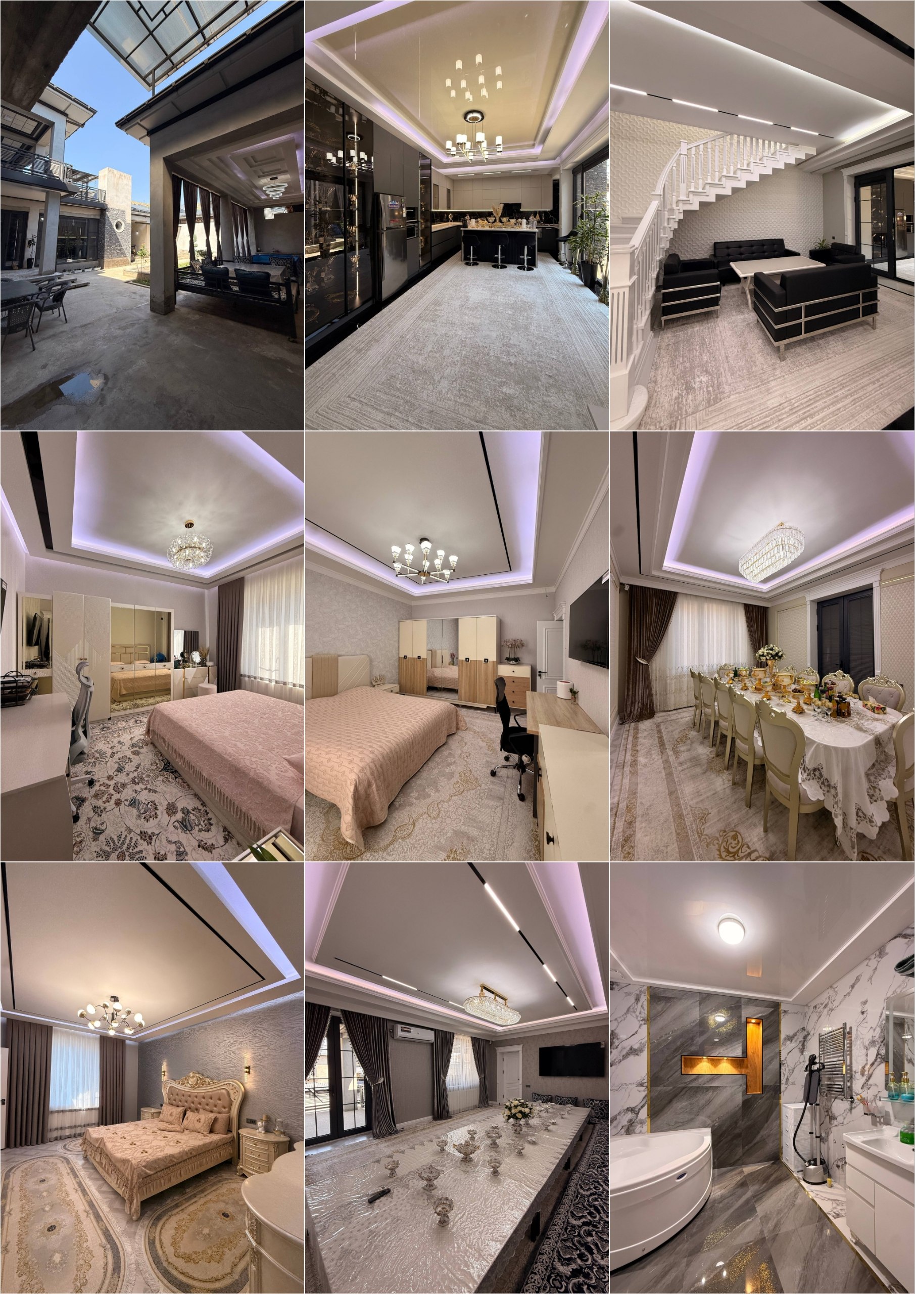4 sotihli 7 xonali villa — sifatli mebel bilan