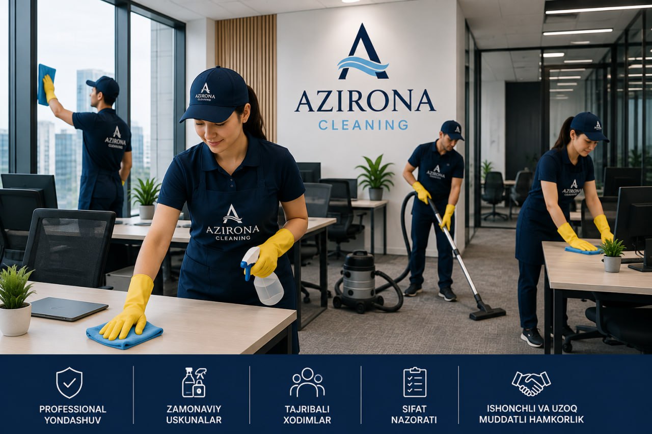 OFISLARINGIZNI PROFESSIONAL CLEANING KOMPANIYASIGA