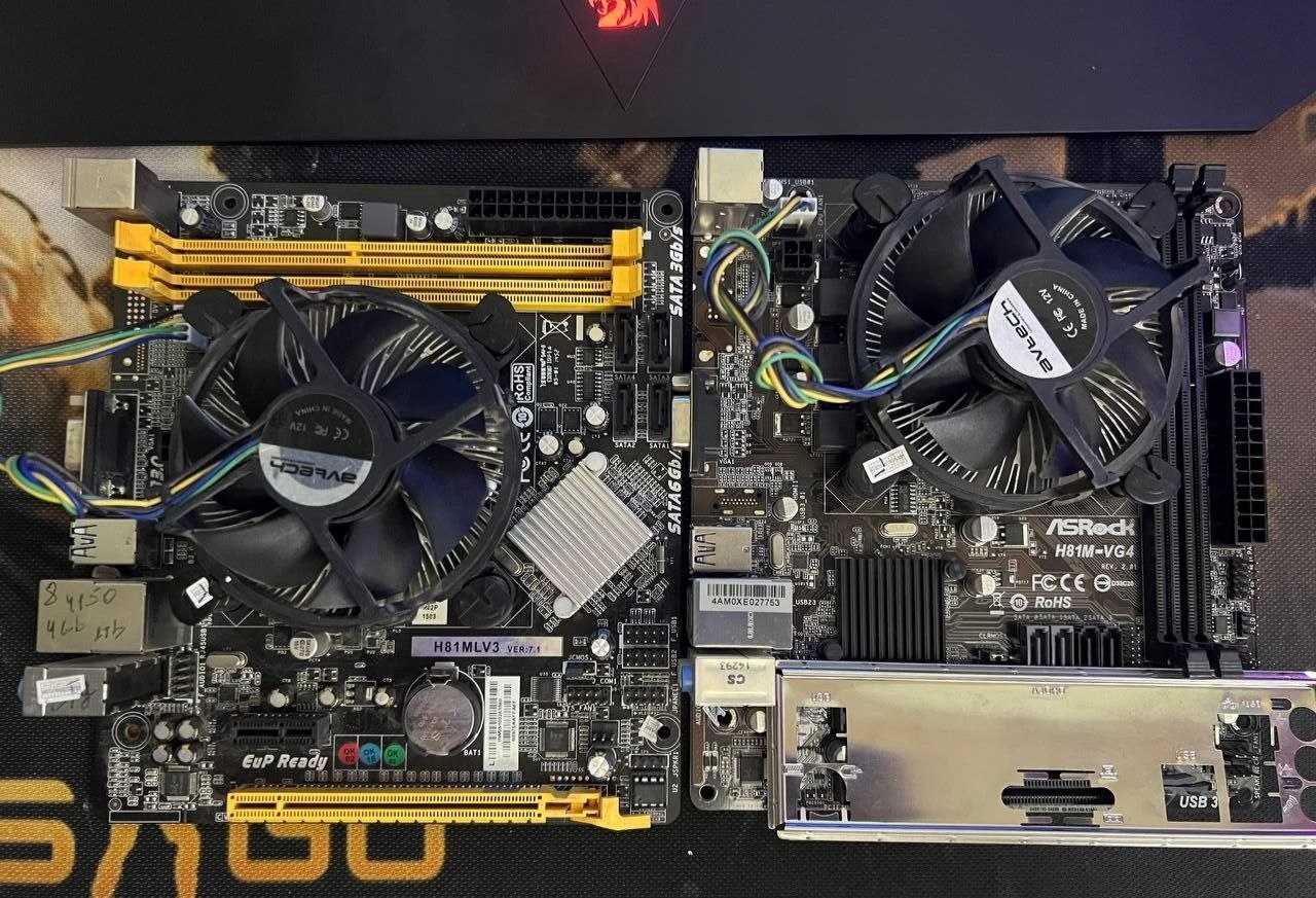 Intel Core i3 4-avlod — ASRock va Biostar H81 Plata