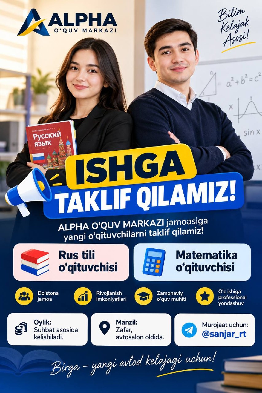ISHGA TAKLIF QILAMIZ