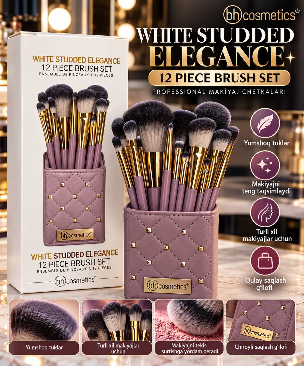 BH COSMETICS — 12 TALIK MAKIYAJ MO‘YQALAMLARI