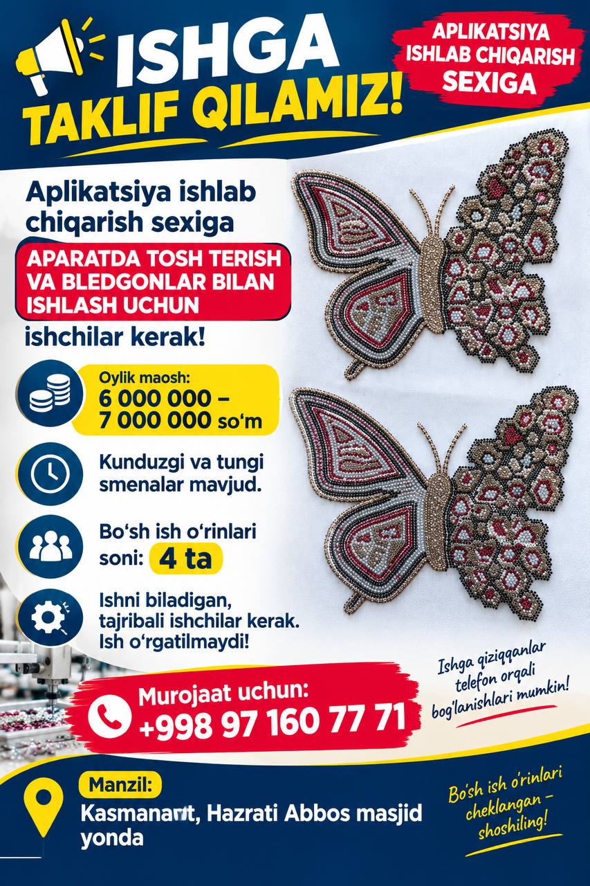 ISHGA TAKLIF QILAMIZ