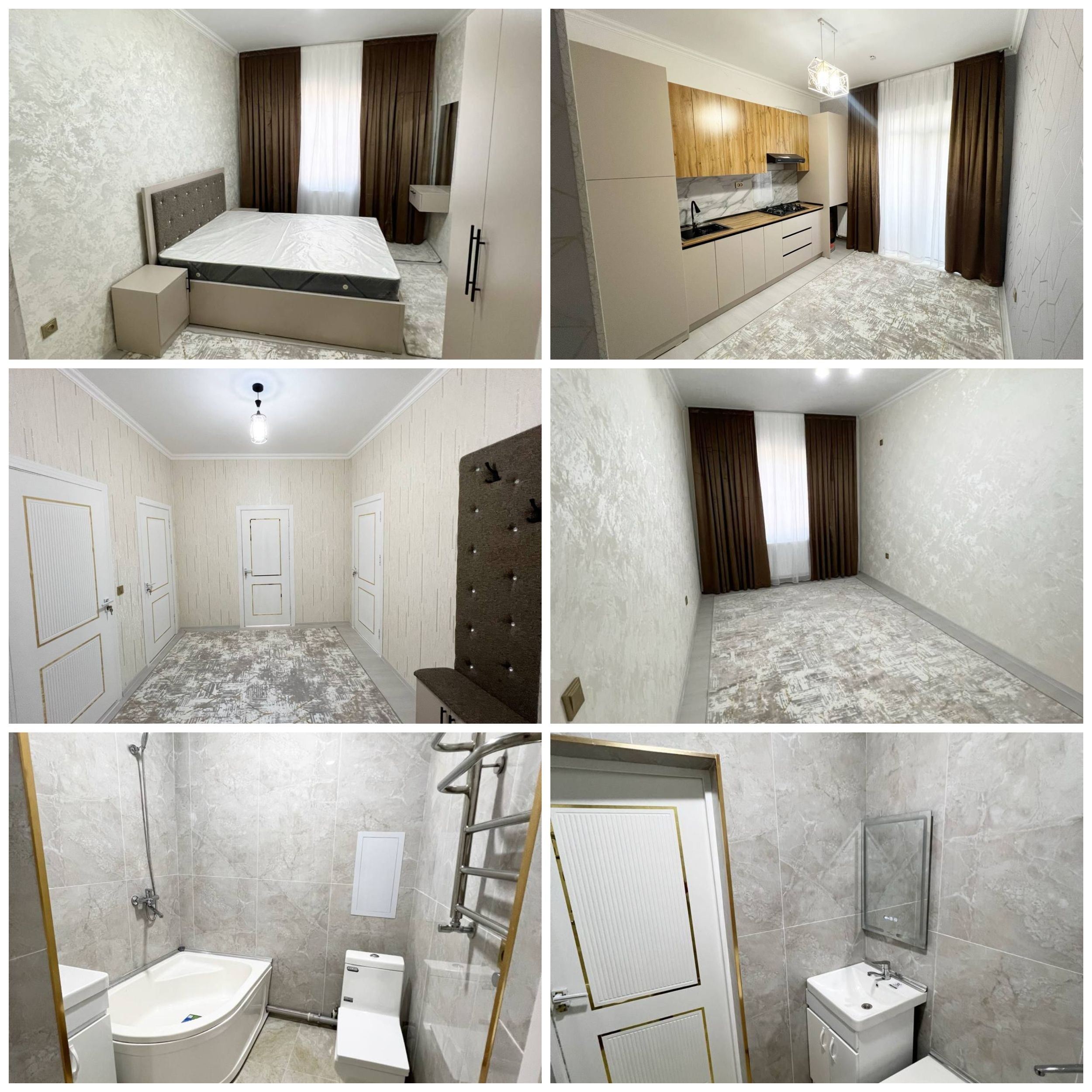2 xonali yangi kvartira — 54m², ipoteka mumkin