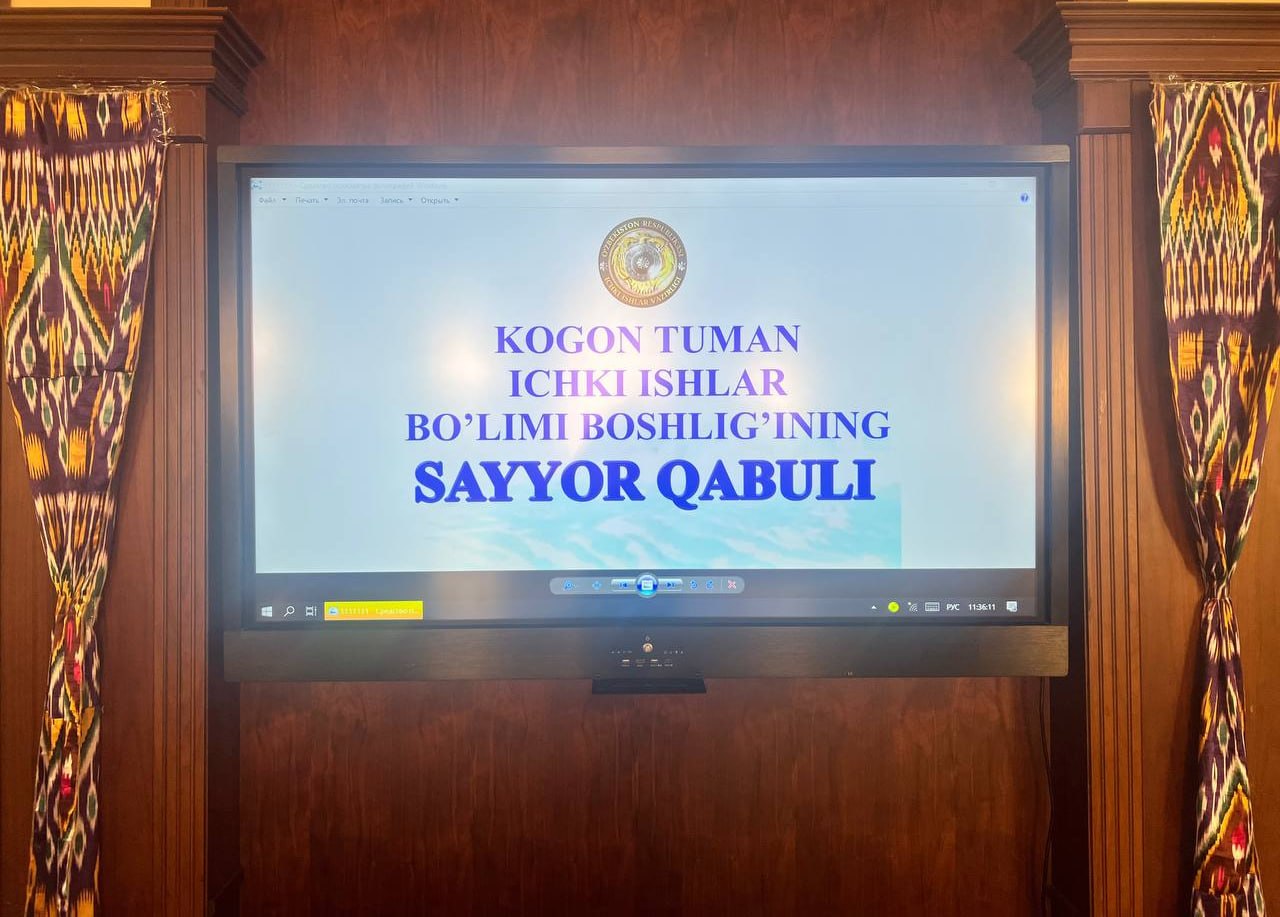 "TARAQQIYOT" MAHALLASIDA TUMAN IIB BOSHLIG'I SAYYOR