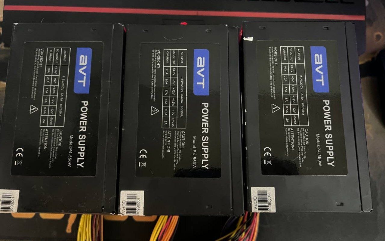 AVT 550W quvvat manbai — 6 ta pin