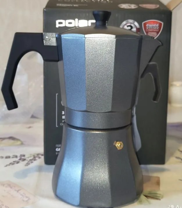 Geyzerli kofevar Polaris Graphit -9C — ishlatilgan